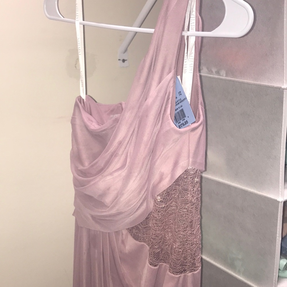 PROM gown SZ2 NWT rose gold metallic